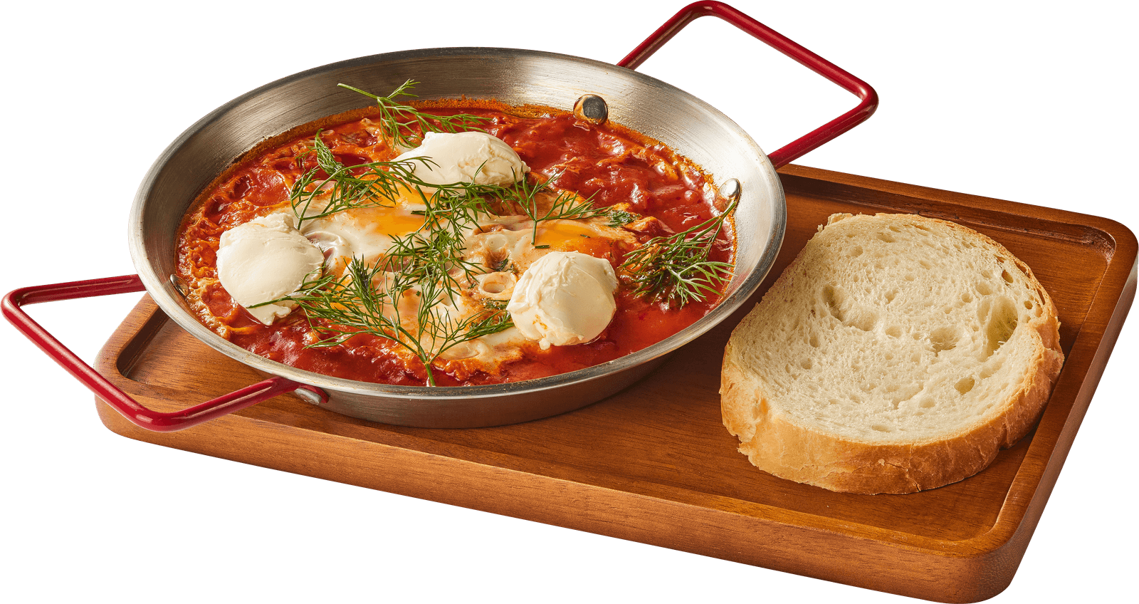 Shakshuka & Kem Phô Mai — Bare & Bloom brunch dish